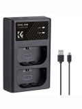 Зарядное устройство на два аккумулятора K&F Concept KF28.0007, LP-E6NH для Canon