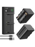 Зарядное устройство и два аккумулятора K&F Concept KF28.0047 NP-F970 для SONY