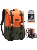 Фоторюкзак K&F Concept 20 л, зелено-оранжевая (KF13.087AV1)