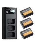 Зарядное устройство и три аккумулятора K&F Concept KF28.0037 для SONY