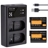 Зарядное устройство и 2 аккумулятора K&F Concept KF28.0012 EN-EL15 2100 мАч для Nikon