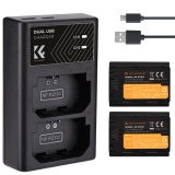 Зарядное устройство и два аккумулятора K&F Concept KF28.0016 NP-FZ100 2280 мАч для Sony