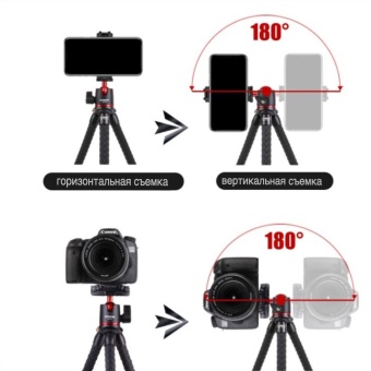 Гибкий настольный штатив для видеокамеры, телефона MT40 COMAN 5