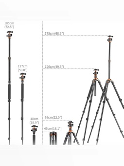 Штатив трипод алюминевый с моноподом - KF09.089V1 (14)
