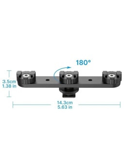 Держатель для камеры с тремя креплениями холодный башмак Ulanzi PT-23 (2)