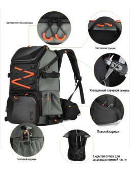 Рюкзак для фотоаппарата и камеры 33 л K&F Concept KF13.107 (17)