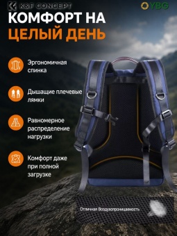 Фотосумка, рюкзак для фототехники 20 л темно-синий K&F Concept KF13.087 (3)
