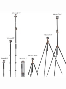 Высокий штатив трипод для камеры 2,3 м  - KF09.119 (1)