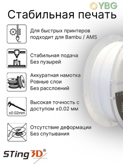 Sting3D PLA Pro белый 0202022 (14)