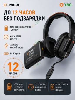 Беспроводная Интерком система микрофон 2 шт - Seekcom S1-2 (3)