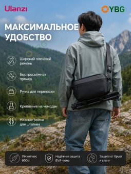 Сумка-слинг дорожная Ulanzi Travel Sling Bag V2- PB038 (4)