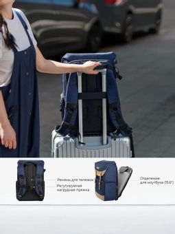 Фотосумка, рюкзак для фототехники 20 л темно-синий K&F Concept (KF13.066V13) (6)