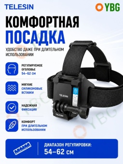 Быстросъемное крепление TELESIN на голову и головной убор - QHM-001 (2)