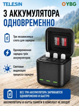 Зарядустройство TELESIN S0-BCG-10-TGP (1)