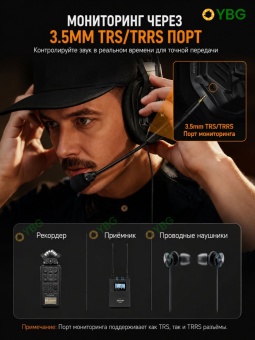 Беспроводная Интерком система микрофон 1 шт - Seekcom S1 (14)
