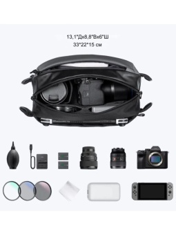 Cумка для фотоаппарата через плечо K&F Concept Alpha Sling 10л KF13.157 (2)