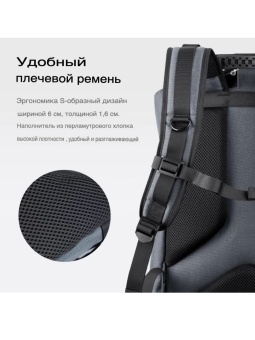 фоторюкзак, сумка для фотоаппарата 25 л темно-серая K&F Concept (KF13.098V1) (10)