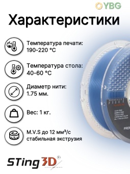 Sting3D PLA Luminous светящийся синий 0202048 (12)
