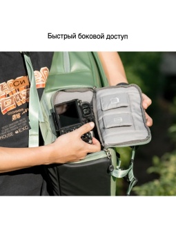 Фотосумка, рюкзак для фототехники 20 л светло-зелёный K&F Concept KF13.087AV9 (3)