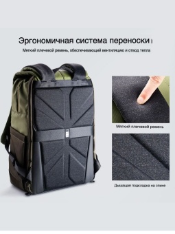 Фотосумка, рюкзак для фототехники 20 л хаки K&F Concept KF13.087AV2 (4)