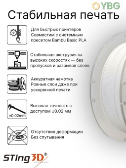 Sting3D PLA -Hyper белый HS0202022 (6)