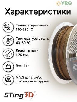 Sting3D PLA Rainbow камуфляжно-зелёный 0214005 (10)