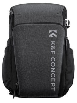 Фоторюкзак, вместительная сумка для фотоаппарата 25л серая K&F Concept KF13.128V3