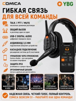 Беспроводная Интерком система микрофон 1 шт - Seekcom S1 (5)
