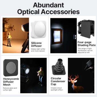 LED осветитель Ulanzi L2 Bi Color и набор фото фильтров (L2-Bi-Color) 12