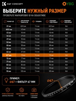 Переменный ND фильтр 37мм ND2-400 - KF01.1102 (12)