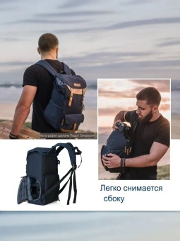 фотосумка, рюкзак для фототехники 17 л синий K&F Concept (KF13.066V10) (6)