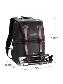 Фоторюкзак, сумка для фотоаппарата 20л черная K&F Concept KF13.092 (5)