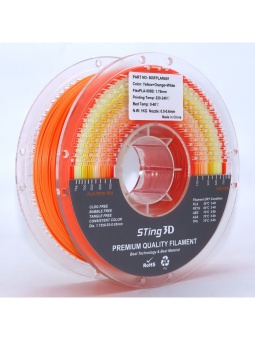 Sting3D FlexPLA-505B радужный желто оранжево белый (9)