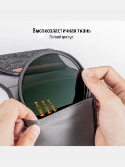 Чехол сумка для 3 светофильтров -KF13.138 (1)