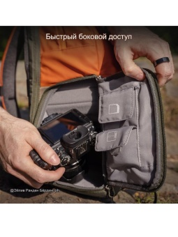 фотосумка, рюкзак для фототехники 20 л зелено-оранжевая K&F Concept KF13.087AV1 (3)