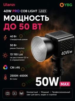 Осветитель Ulanzi 40W PRO COB