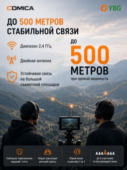 Беспроводная Интерком система микрофон 2 шт - Seekcom S1-2 (1)