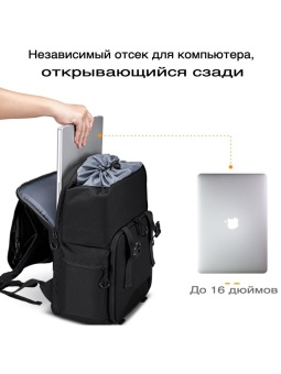 Фоторюкзак с отделением для ноутбука 25 л чёрная K&F Concept KF13.098V2 (6)
