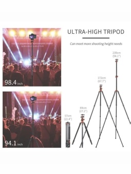 Штатив трипод для камеры высокий 2,4 м - KF09.086V2 (6)
