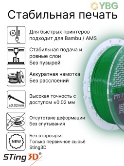 Sting3D PETG зеленый 0209029 (12)