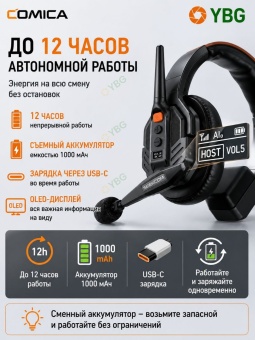 Беспроводная Интерком система микрофон 1 шт - Seekcom S1 (4)