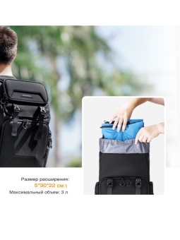 Фоторюкзак с отделением для ноутбука 25 л чёрная K&F Concept KF13.098V2 (10)