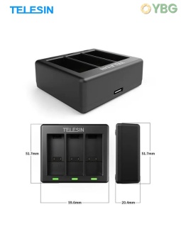 Заряд. устройство TELESIN S0-BCG-12-TGP (6)