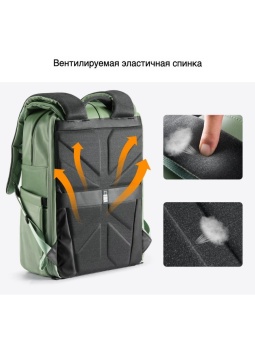 Фотосумка, рюкзак для фототехники 20 л светло-зелёный K&F Concept KF13.087AV9 (4)