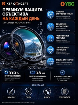 УФ защитный светофильтр 52 мм MC-UV A-Series - KF01.024 (2)