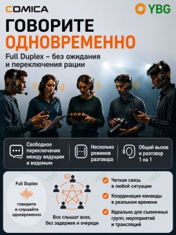 Беспроводная Интерком система микрофон 1 шт - Seekcom S1 (1)