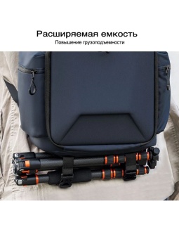 Фоторюкзак, сумка для фотоаппарата 25 л синяя K&F Concept KF13.098V3 (7)