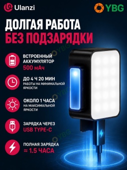 Карманный магнитный фонарик Ulanzi LM001 (5)