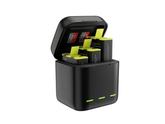 Зарядное устройство Telesin для 3х АКБ + 2 АКБ в комплекте - GP-BNC-901-B (3)