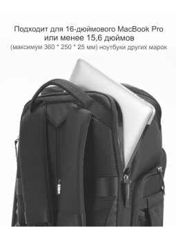 Фоторюкзак, вместительная сумка для фотоаппарата 25л серая K&F Concept KF13.128V3 (2)